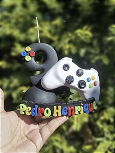 Topo de Bolo Videogame Personalizado