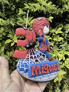 Topo Personalizado Homem-Aranha para Bolo