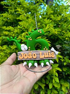 Vela Dinossauro Personalizada de Biscuit