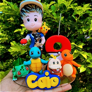 Super Topo Pokémon Personalizado para Bolo
