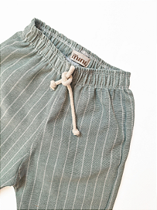 Calça Reta - Risca de Giz Menta