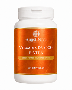 Vitamina D3 + K2+ E+ Vit A - 30 Cápsulas