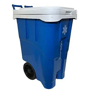 Cooler CarrinhoTérmico 63 Litros Com Rodas, Alças, Divisória e Bandeja Reforçada Antares