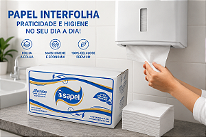 Papel Toalha Interfolha 2 Dobras 2000 Folhas Celulose Premium