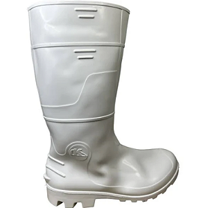 Bota PVC Safety Cano Médio Branca N38 Ref 3153 CA 42.149 Kadesh