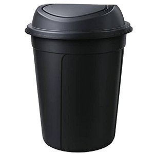 Cesto Lixeira Tampa Basculante 60 Litros Multiuso Preta 3UD