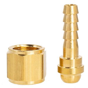 PORCA ROSCA COM NIPLE TOCHA TIG M16 X 1.5 GÁS/ÁGUA