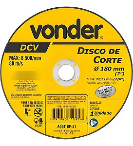 DISCO CORTE 180,0X1,6X22,23 DCN 954