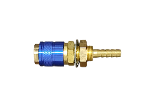 ENGATE RAPIDO FEMEA AZUL 6MM P/ UNI. DE REFRIGERAÇÃO