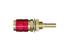 ENGATE RAPIDO FEMEA VERMELHO 6MM P/ UNI. DE REFRIGERAÇÃO