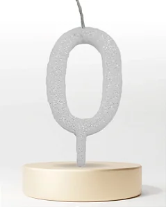 Vela Mini Luxo Branco Decorativa