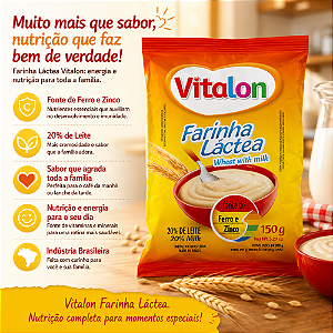 Farinha Láctea Vitalon 150g - Unidade