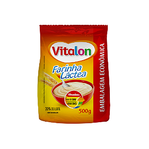 Farinha Láctea Vitalon 500g Embalagem Econômica com Vitaminas Ferro Iodo e Zinco