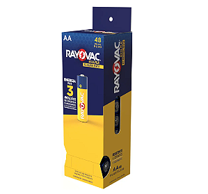 Pilha AA Rayovac As Amarelinhas 48 Unidades