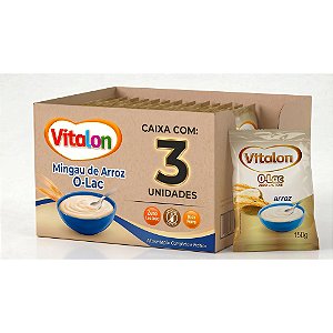 Kit 3 Mingau Vitalon Zero Lactose Arroz
