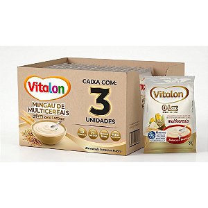 Kit 3 Mingau Vitalon Zero Lactose Multicereais