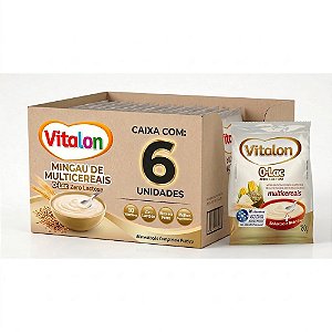 Kit 6 Mingau Vitalon Zero Lactose Multicereais