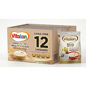 Kit 12 Mingau Vitalon Zero Lactose Multicereais