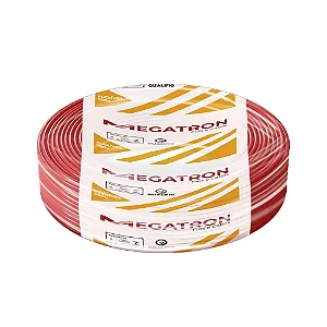 Cabo Flexível Megatron 4mm x 100m Rolo 750V Vermelho