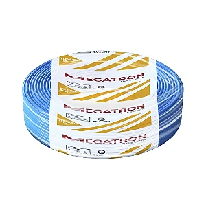 Cabo Flexível Megatron 4mm x 100m Rolo 750V Azul