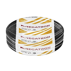 Cabo Flexível Megatron 10MMx100M Rolo 750V Preto