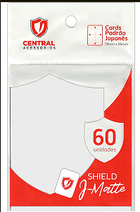 Sleeves Central Shield J-Matte Branco Gelo 60 unidades