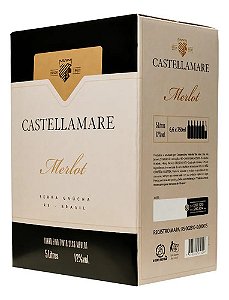 Vinho Tinto Seco Merlot Castellamare 5l Bag In Box Rs