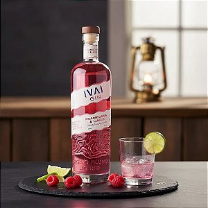 Gin Framboesa E Limão Ivai Premium 750ml Franboesa E Limão