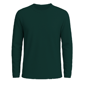 Camisa Básica Poliamida UV+ Manga Longa Verde Botanica
