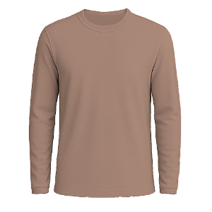 Camisa Básica Poliamida UV+ Manga Longa Canela