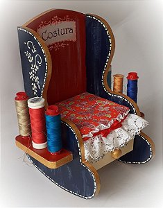 Caixa de Costura Cadeirinha da Vovõ - sob encomenda