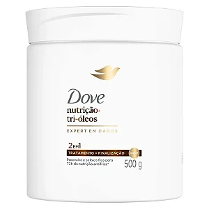 Máscara Capilar 2 em 1 Nutrição + Tri-Óleos (Dove) - 500g