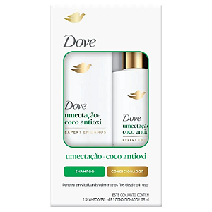 Kit Shampoo + Condicionador Umectação Coco Antioxi (Dove) - 350mL+175mL