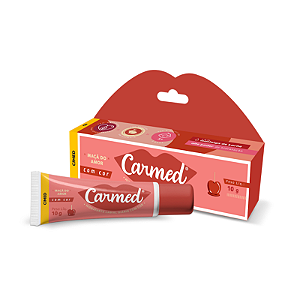 Carmed Hidratante Labial Com Cor "Maçã do Amor" (Cimed) - 10g