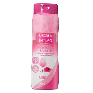 Sabonete Líquido Íntimo "Algodão Doce e Chiclete" (Apinil) - 200mL