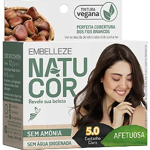 NatuCor Tintura Vegana Sem Amônia e Sem Água Oxigenada