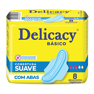 Absorvente Suave Com Abas (Delicacy) - 8 tiras
