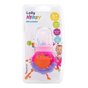 Alimentador Infantil Lolly Nenny Rosa - 1 Unidade