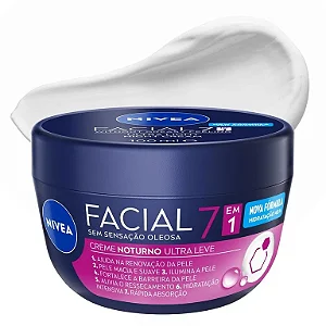 Creme Facial Noturno Ultraleve Nivea 7 em 1 - 100g
