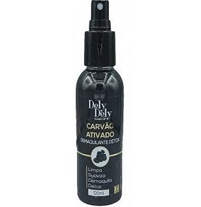 Demaquilante Detox Carvão Ativado Spray Dely Dely - 120mL