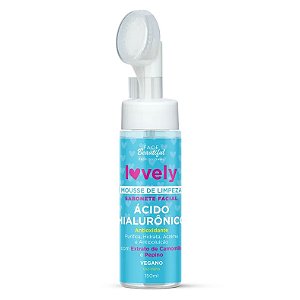 Sabonete Mousse de Limpeza Ácido Hialurônico com Escova Face Beautiful - 150mL