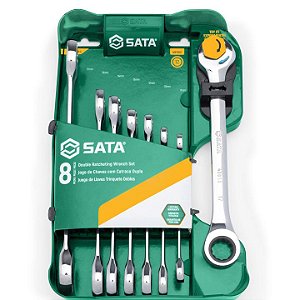JOGO CHAVE COMBINADA SPEEDY CATRACA 8PC MM   SATA  ST08007ASJ