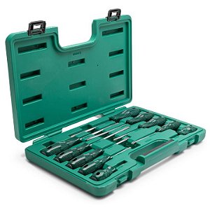 JOGO CHAVE DE FENDA E PHILLIPS 10PC  SATA  ST09304ESJ