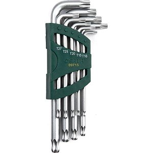 JOGO CHAVE TORX LONGA T10 - T50  9 PÇS    ST09715   SATA