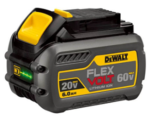 BATERIA 20-60V FLEXVOLT LI-ION 6AH -  DCB606 -  DEWALT
