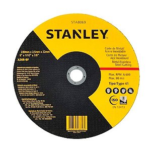 DISCO ABRASIVO CORTE INO X 9"X2.5X7/8" - STANLEY - STA8069