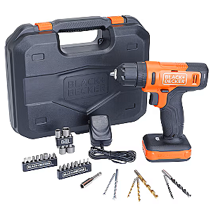 FURADEIRA DE IMPACTO 12V PLUS 33 ACESSÓRIOS - BCD712VHDK-BR - BLACK & DECKER
