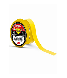 FITA ISOLANTE IMPERIAL AMARELA 750V 18MMX 20M PVC HB0042979 - 3M