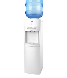 BEBEDOURO DE COLUNA PARA GARRAFÃO COMPACTO EOS MINERALLE COMPRESSOR BRANCO - EBC05BC 220V - EOS
