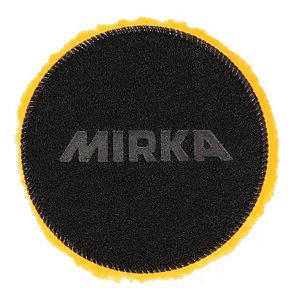 BOINA DE LA PURA 135MM COM VELCRO AMARELA - PACOTE COM 10 - MIRKA